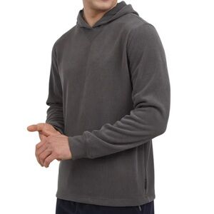 GAP Men's Charcoal Textured Hoodie